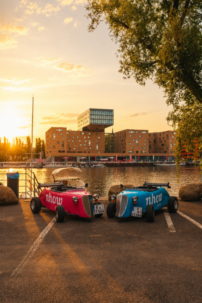 Hotrod Tour Berlin: After Work Drink & Drive Tour Sunset - Nhow Hotel